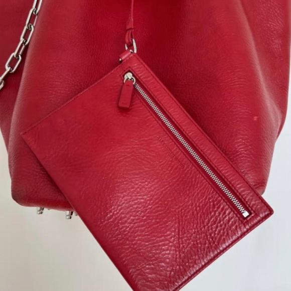 Alexander Wang Roxy Tote Red Leather Stud Medium - Picture 6 of 9
